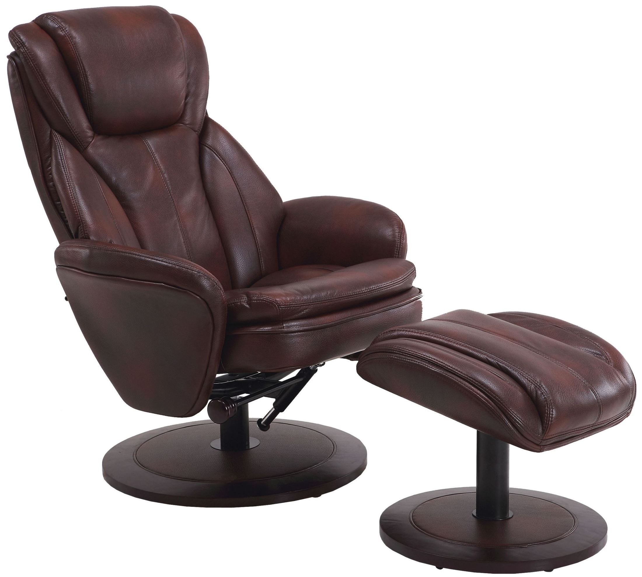 Norway whisky breathable swivel recliner with ottoman from