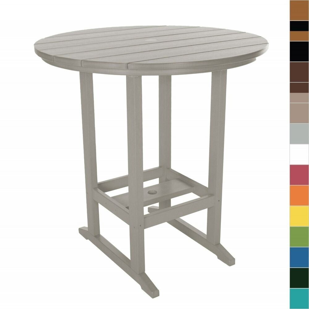 Pawleys island bar height dining table poly durawood