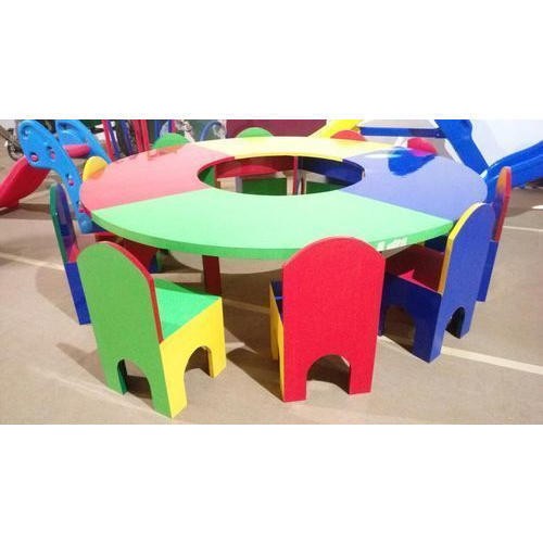 Play school kids round wood table chair rs 19000 with