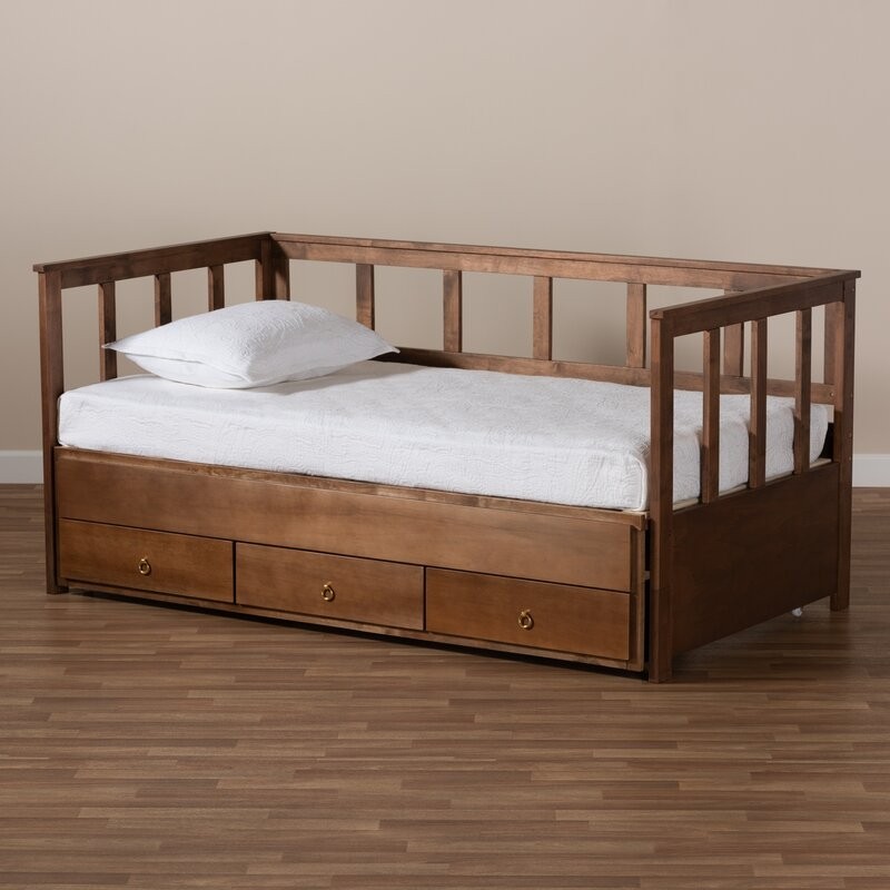 Red barrel studio drakesville twin solid wood daybed with