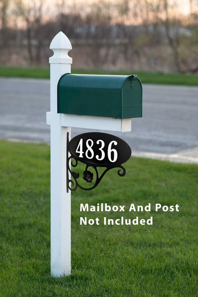 Reflective mailbox address sign shop beautiful mailbox