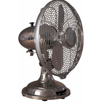 Retro style oscillating table fan wayfair