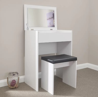 Ivinta Makeup Table with Storage, Small Vanity Table with Mirror for  Bedroom | eBay