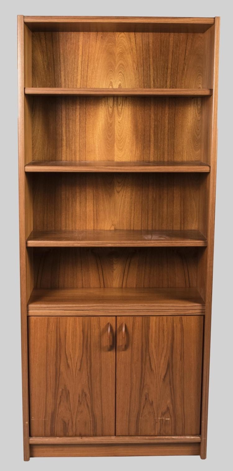 Sold price scandinavian teak bookcase cabinet may 6