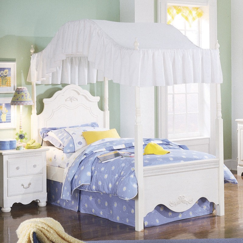 Standard furniture diana canopy bed white kids canopy