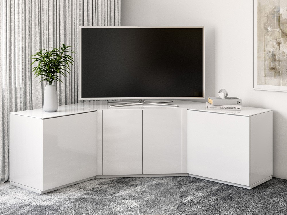 Standford white corner tv cabinet