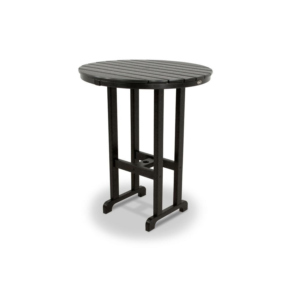 Trex patio bar table 36 in round all weather uv
