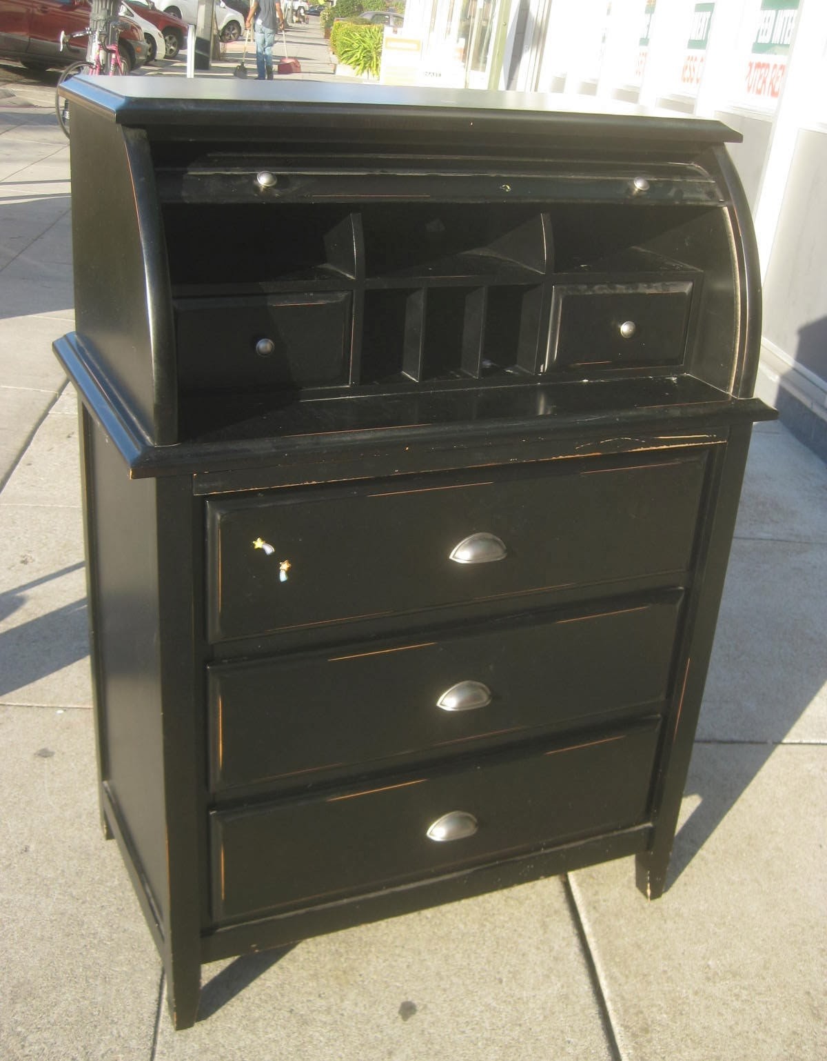 Uhuru furniture collectibles sold small black rolltop