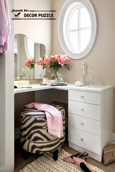 small corner dressing table ideas