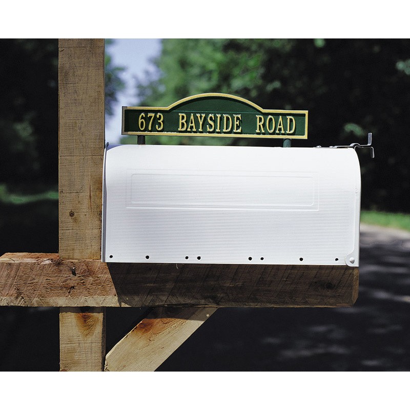 Whitehall double sided 1 line arch marker mailbox mount