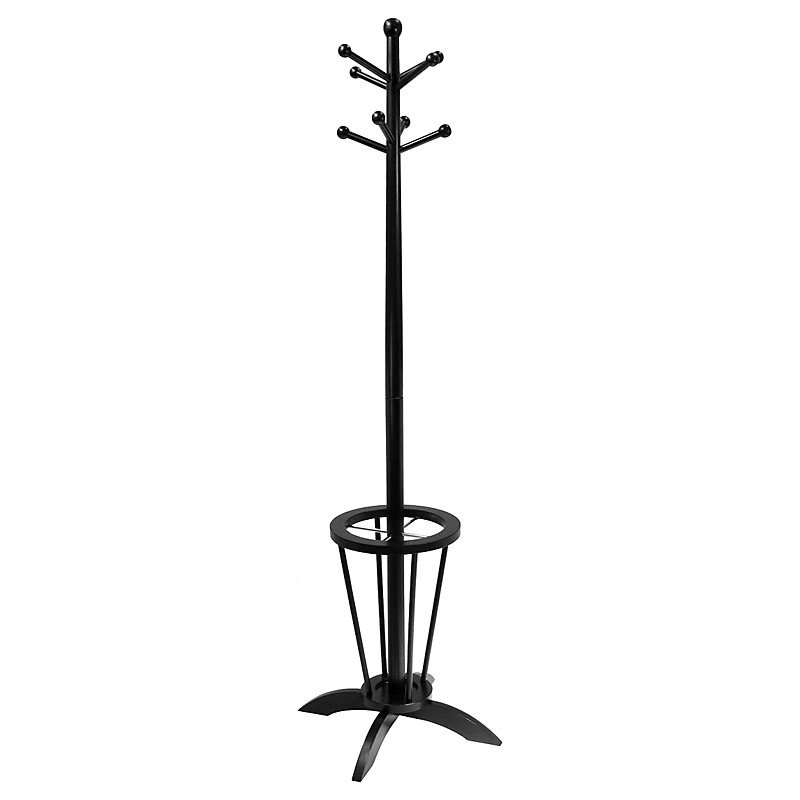 Winsome wooden standing coat rack and umbrella stand at