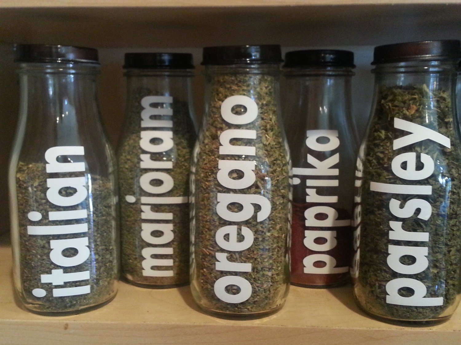 8 custom 10oz spice jar spice bottles you choose spice
