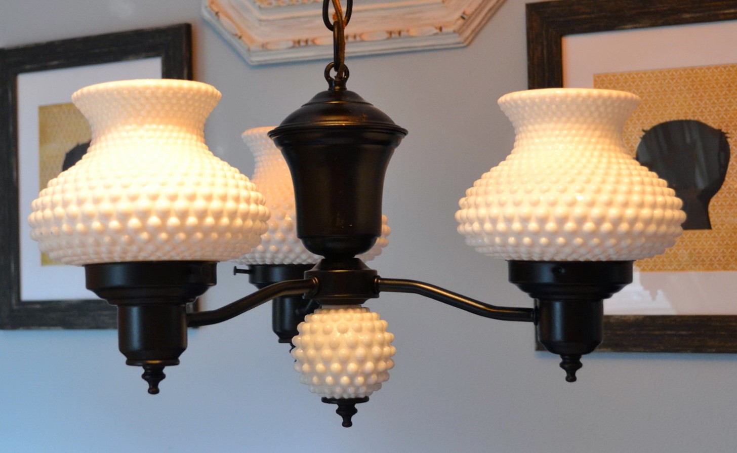 Antique milk glass chandelier home design ideas