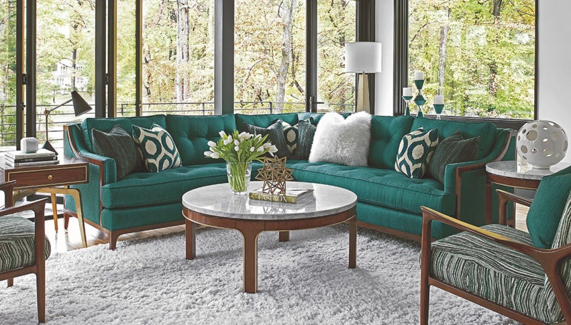 Beautiful green living room furniture awesome decors 2
