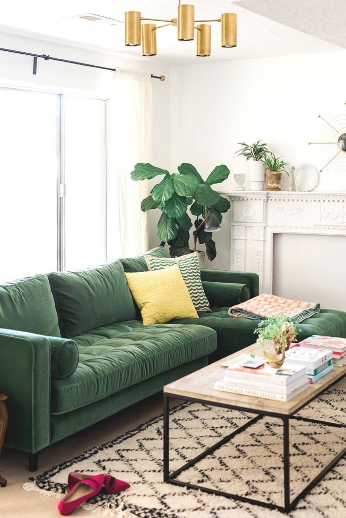 Beautiful green living room furniture awesome decors