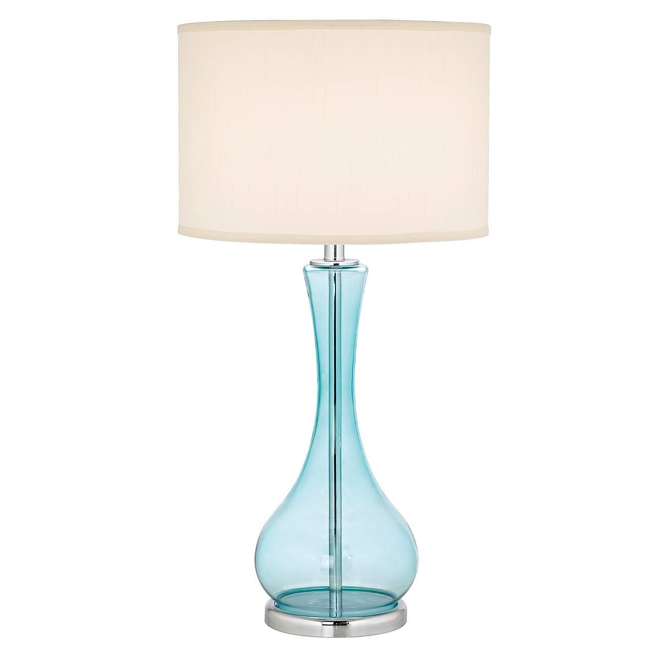 Blue martini glass table lamp h3008 lamps plus