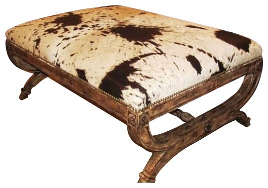 Caledonia ottoman rustic footstools and ottomans by