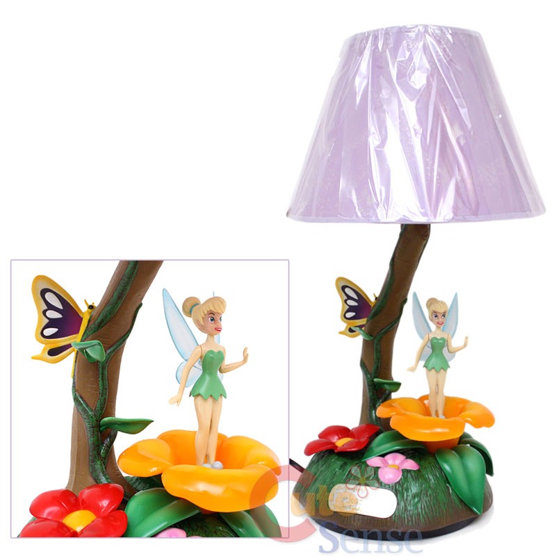Disney tinkerbell fairies animated lamp night stand w