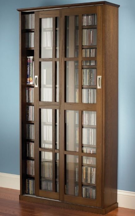 Dvd storage cabinet with doors really elegant look high