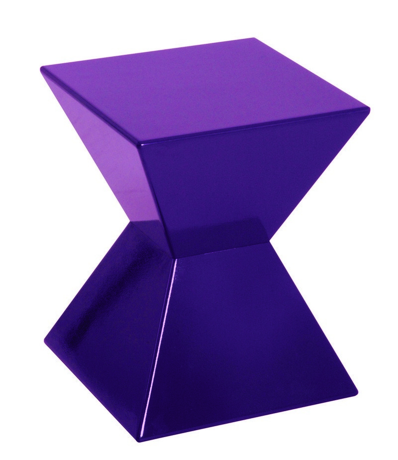 Funky purple high gloss end table