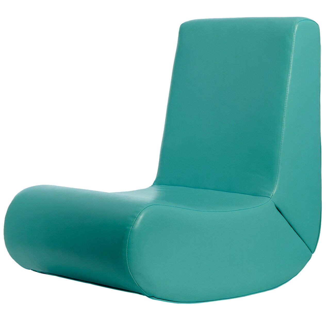 Green floor rocker chair at home