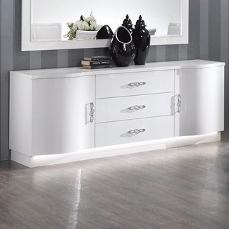 White Gloss Buffet - Foter