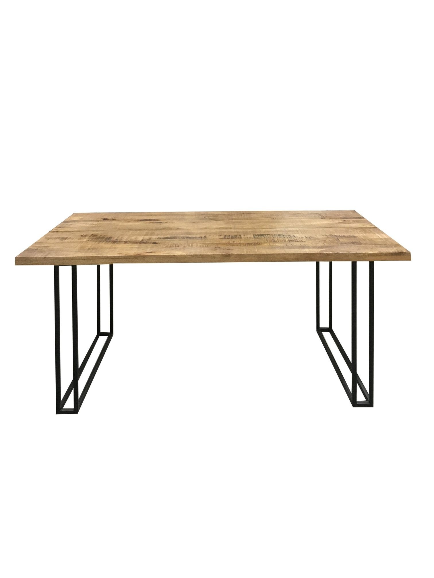 Industrial style large 175 cm light mango wood dining