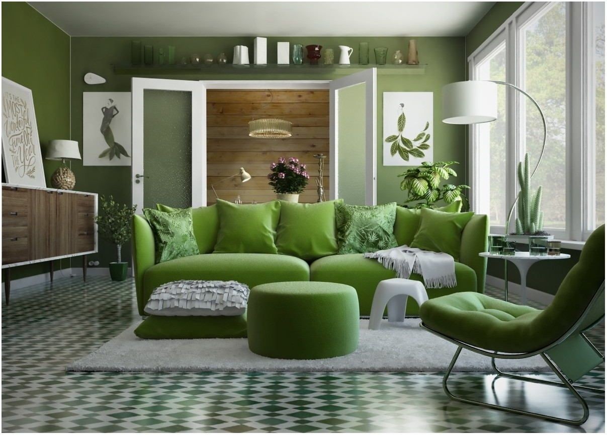 Interior design living room green green living room