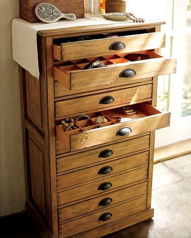 Jewelry chest drawers woodworking projects plans