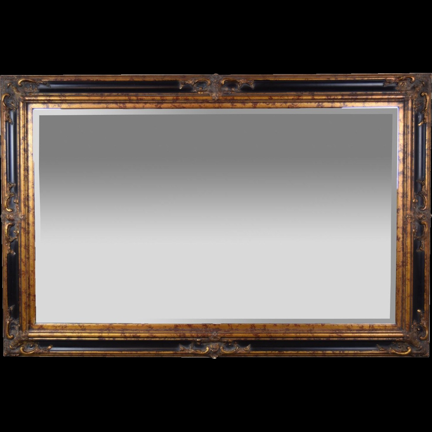 Large 6ft vintage entree beveled glass wall mirror