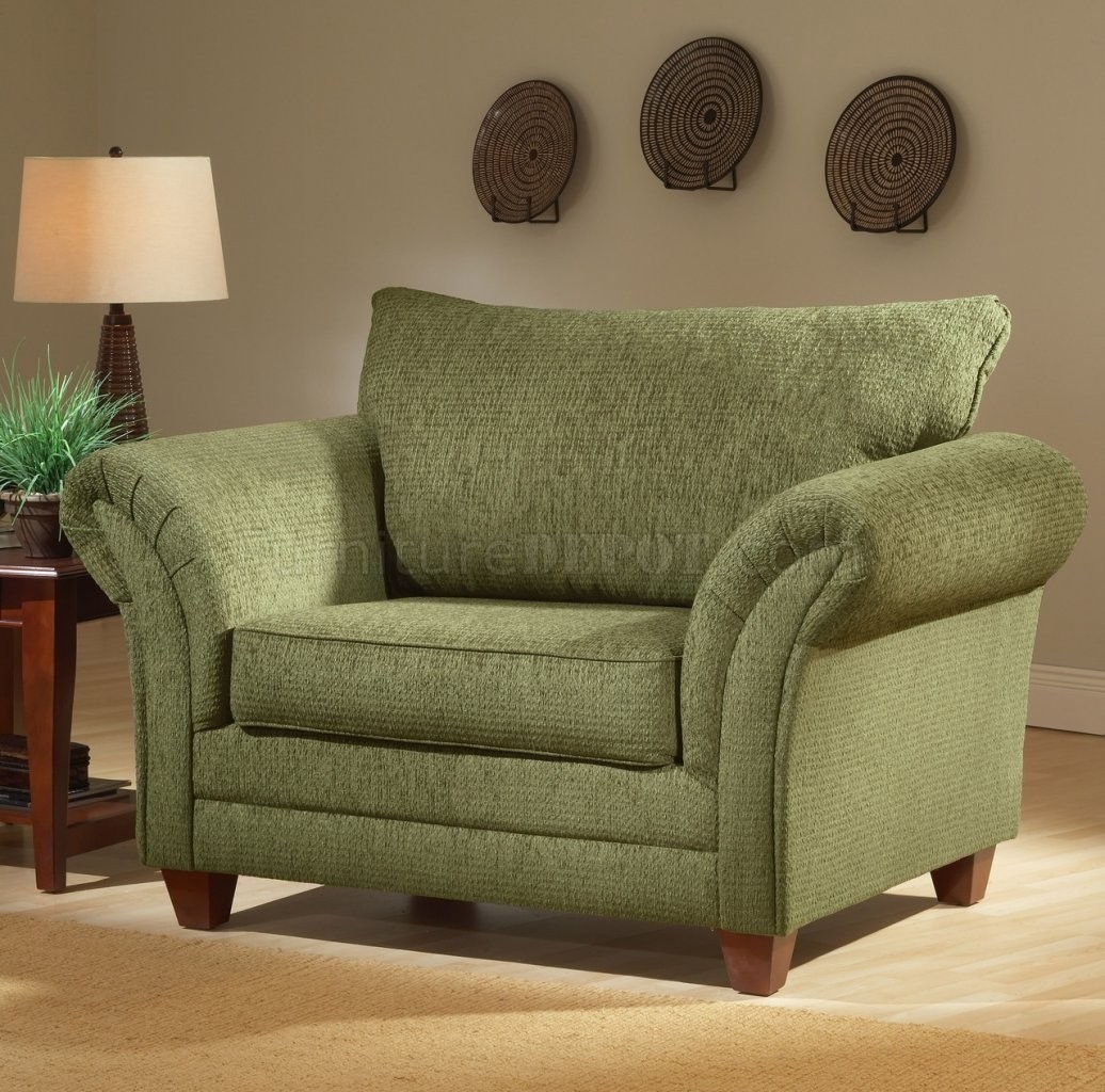 Light forest green fabric modern living room sofa 1