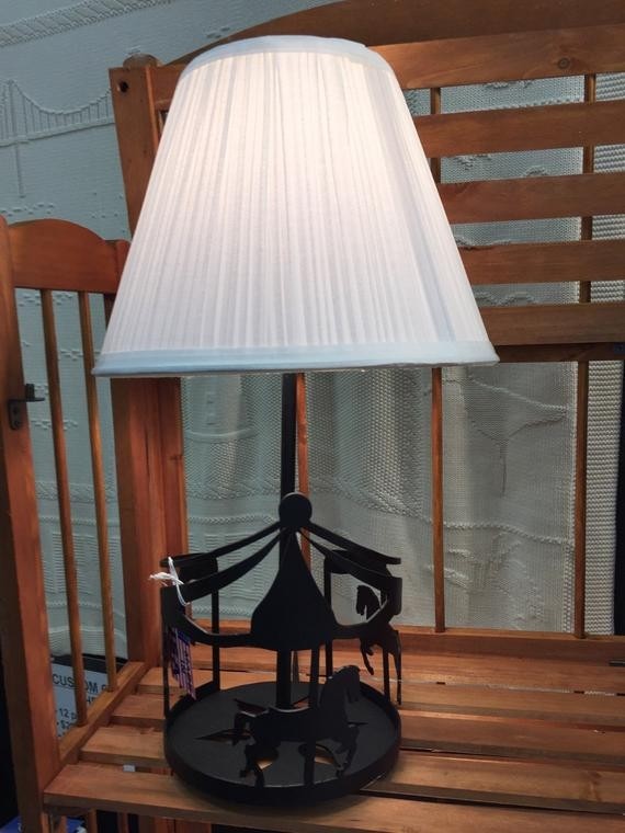 Medium steel carousel table desk lamp by necountrystore on