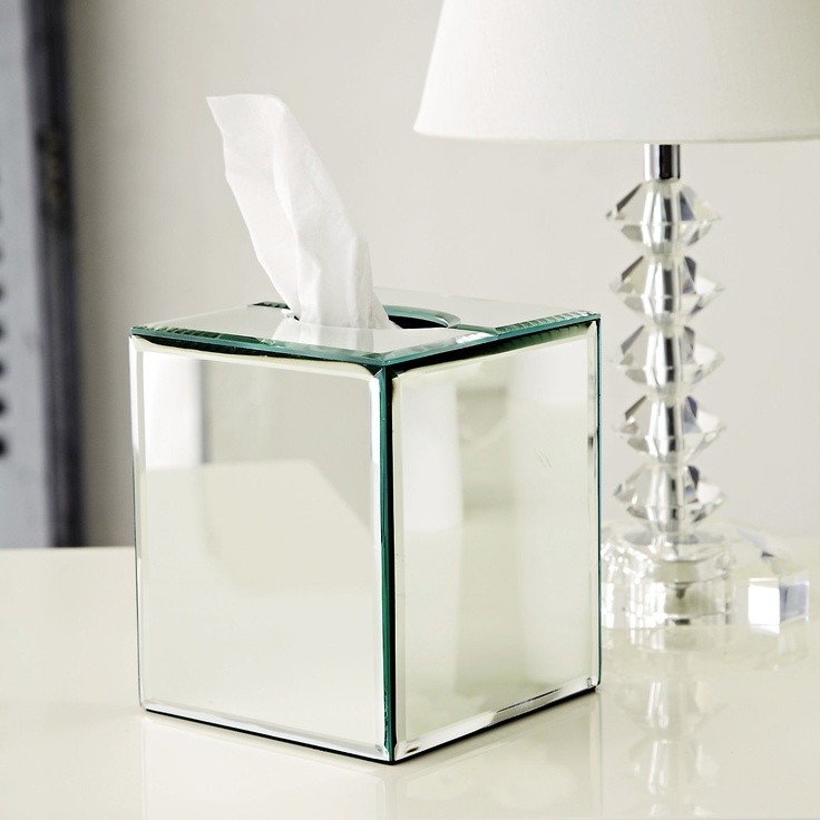 Mirrored tissue box cover products i love pinterest
