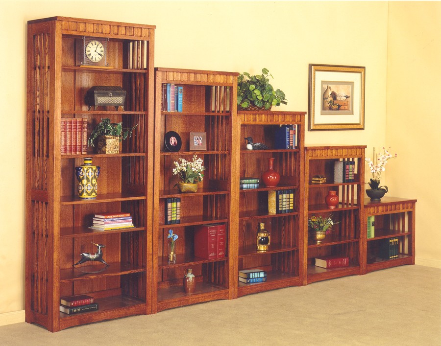 Mission bookcases craftsman revival