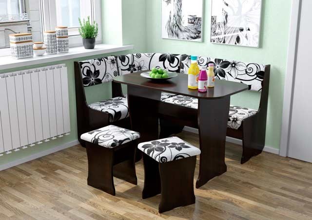Modern kitchen nook ad177 tables chairs