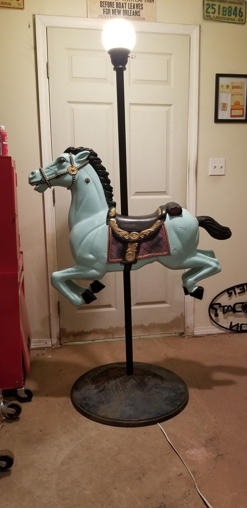 My custom carousel horse lamp horse lamp carousel