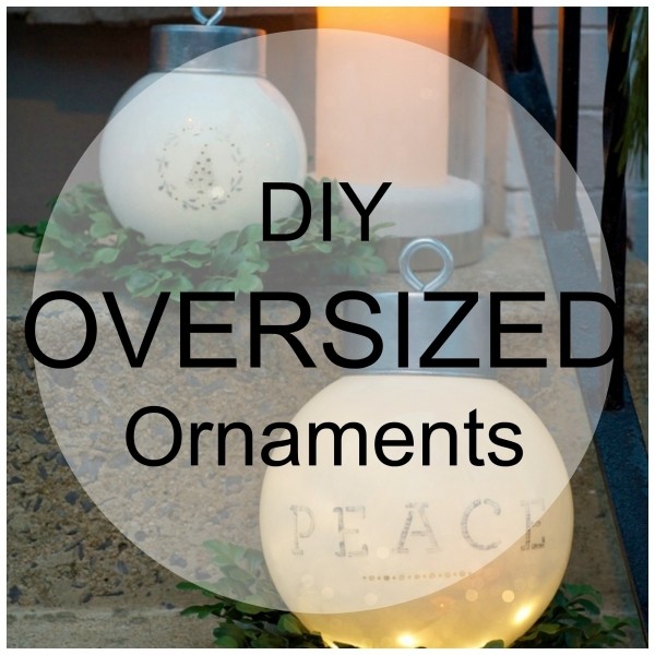 Oversized outdoor ornaments home and garden