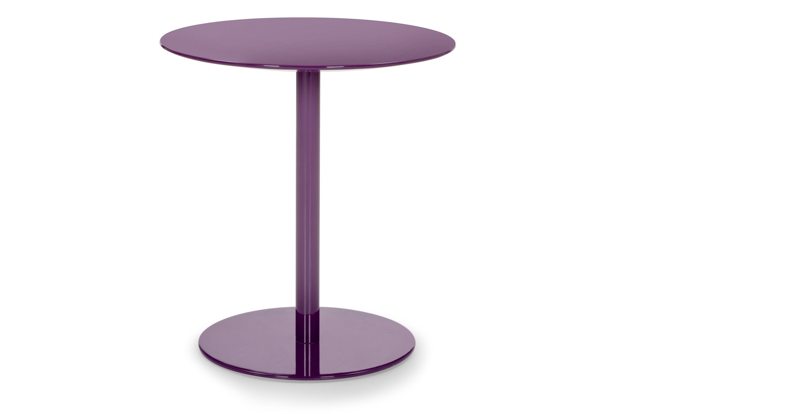 Polka side table in purple