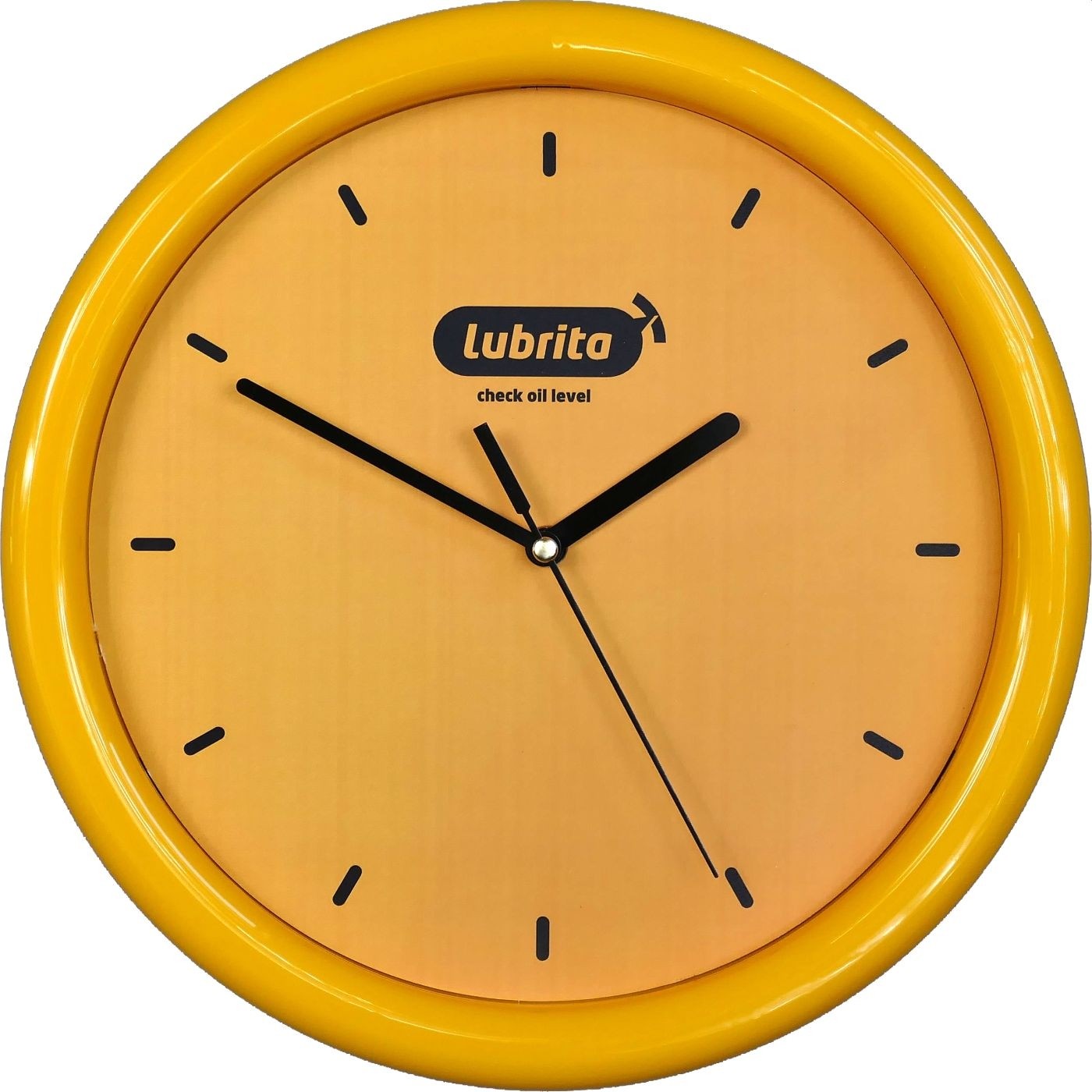 Promotional wall clock 501 yellow 25 cm clocks for you