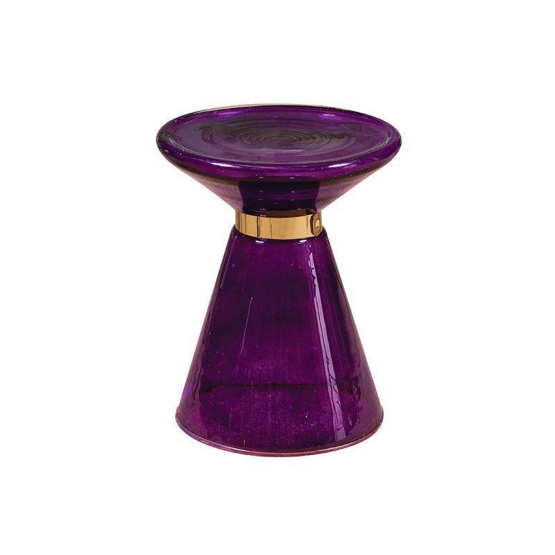 Purple glass side table by pulaski furniture furniturepick