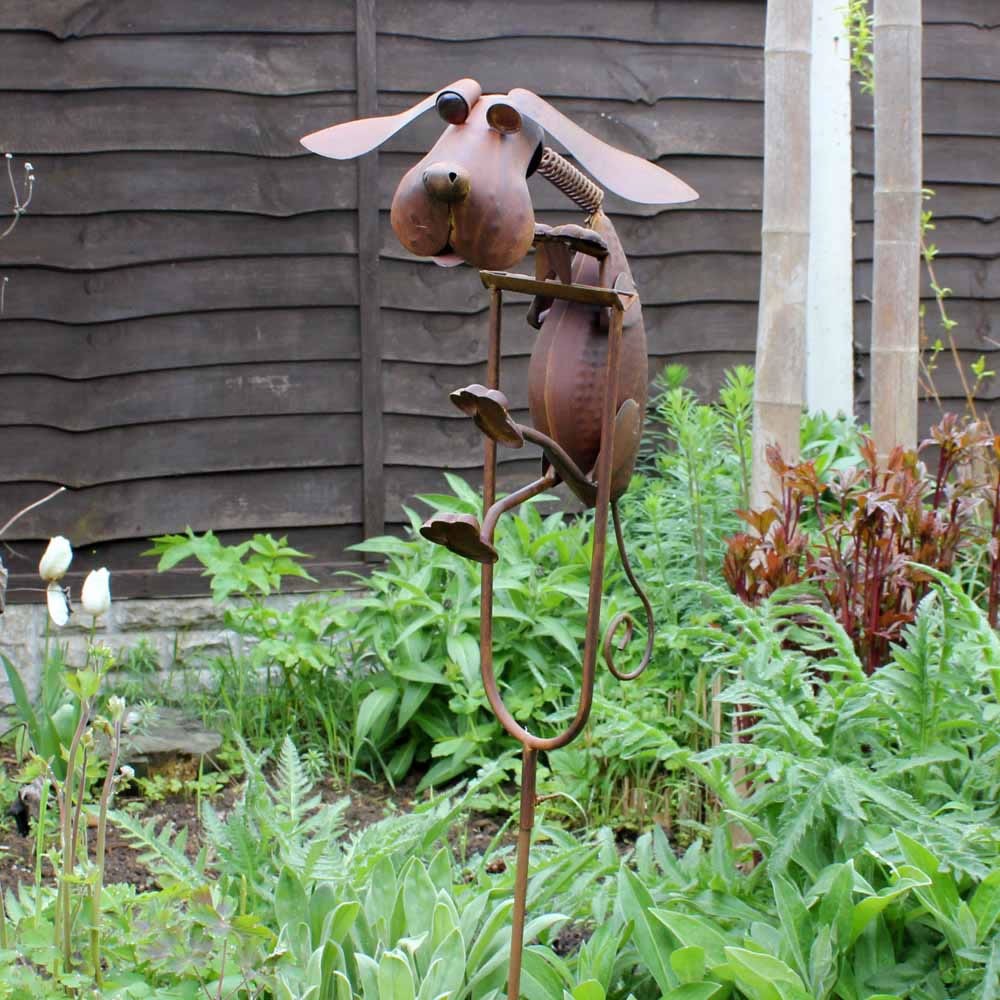 Rocking metal dog garden ornament gbp24 95 garden4less
