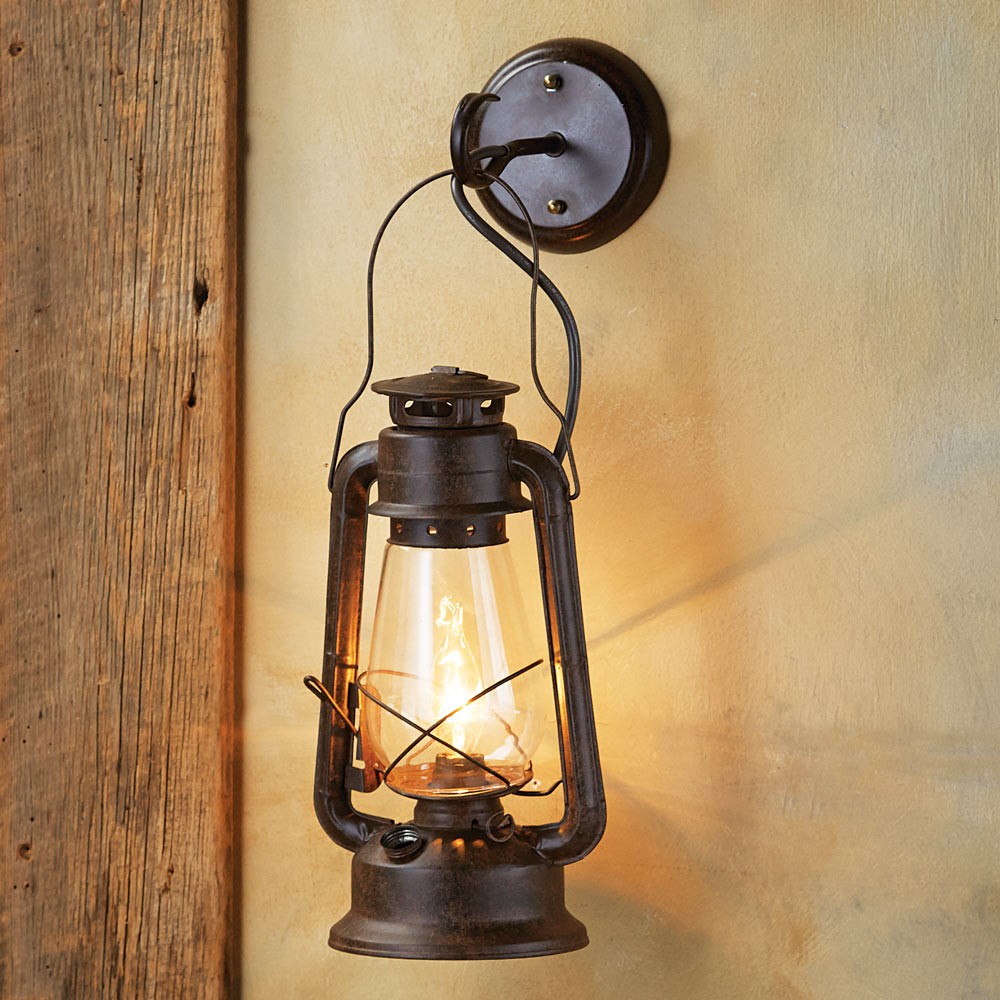 Rustic wall sconces large rustic lantern wall sconce