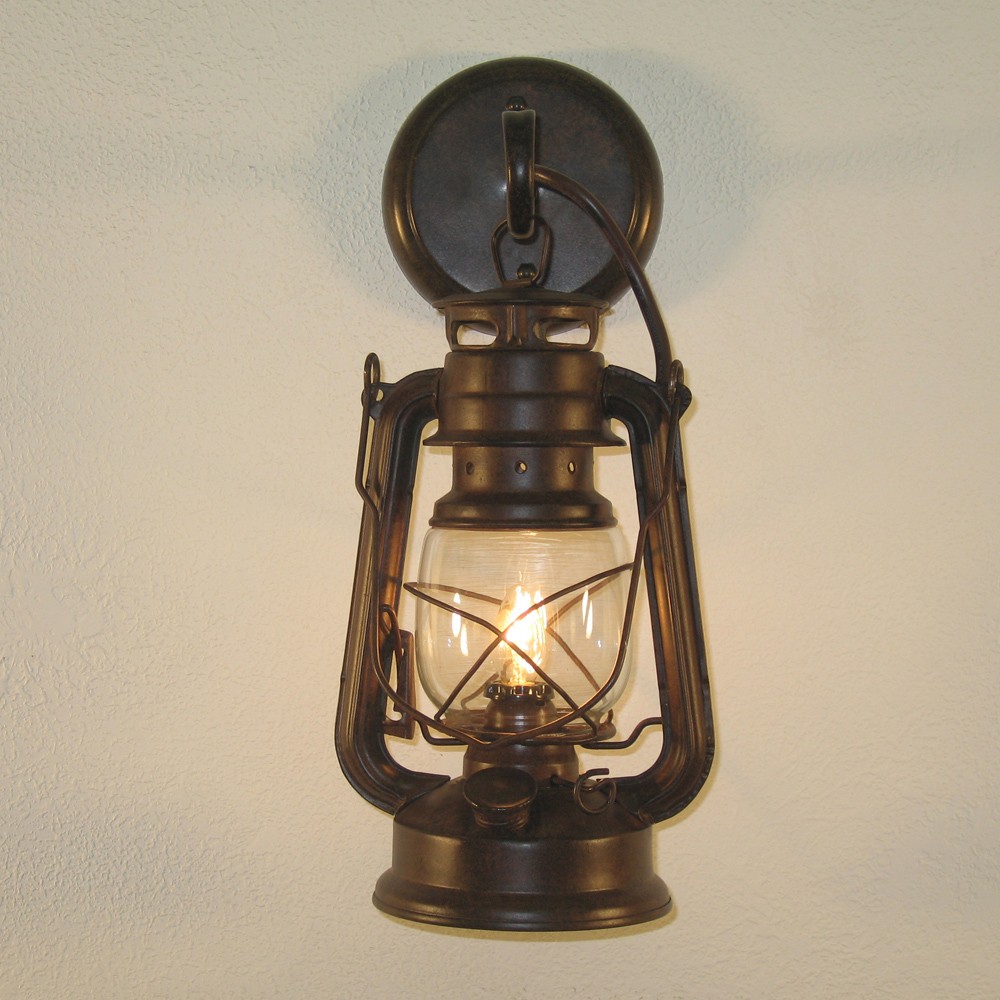 Rustic wall sconces small rustic lantern wall sconce