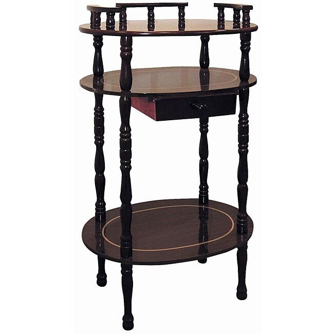 Shop cherry 3 tier wood phone table on sale free