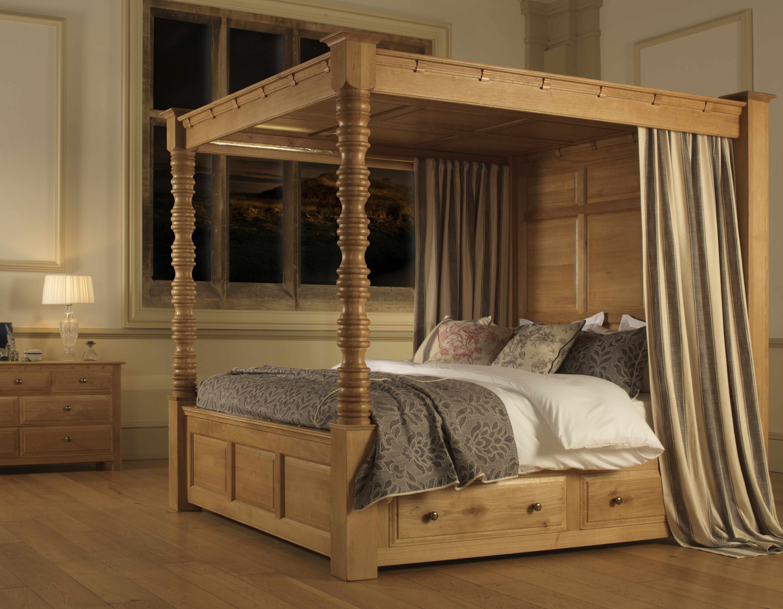 Sold oak balmoral four poster bed bed four poster bed