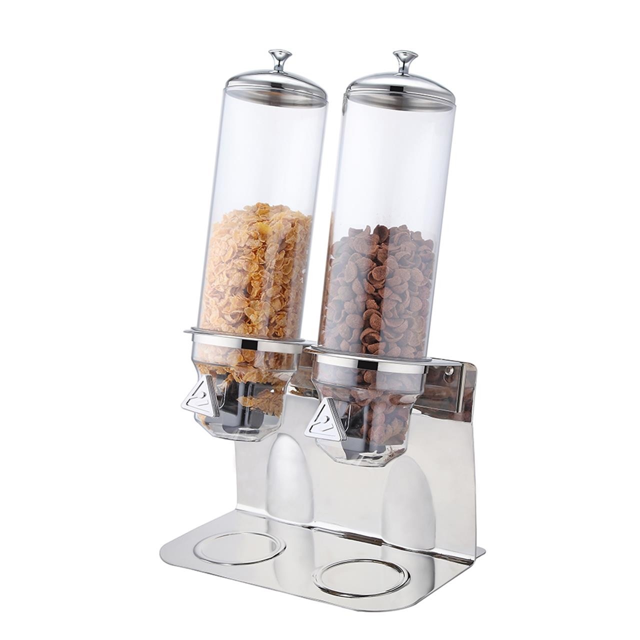 Sunnex r cereal dispenser double ken hands hospitality