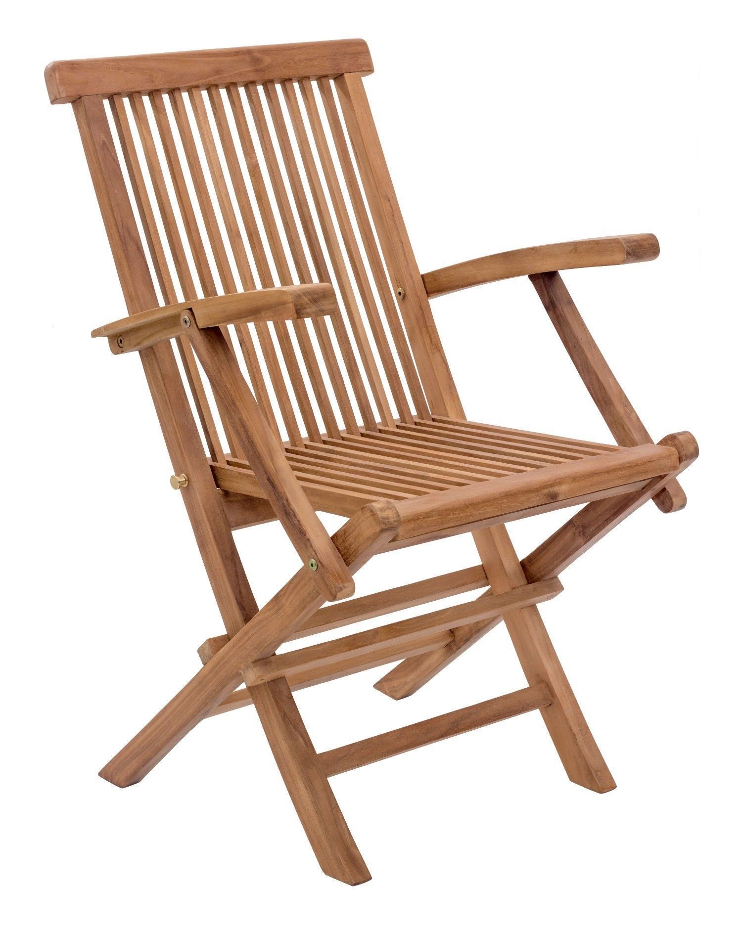 The zuo modern regatta teak wood folding arm chair casts