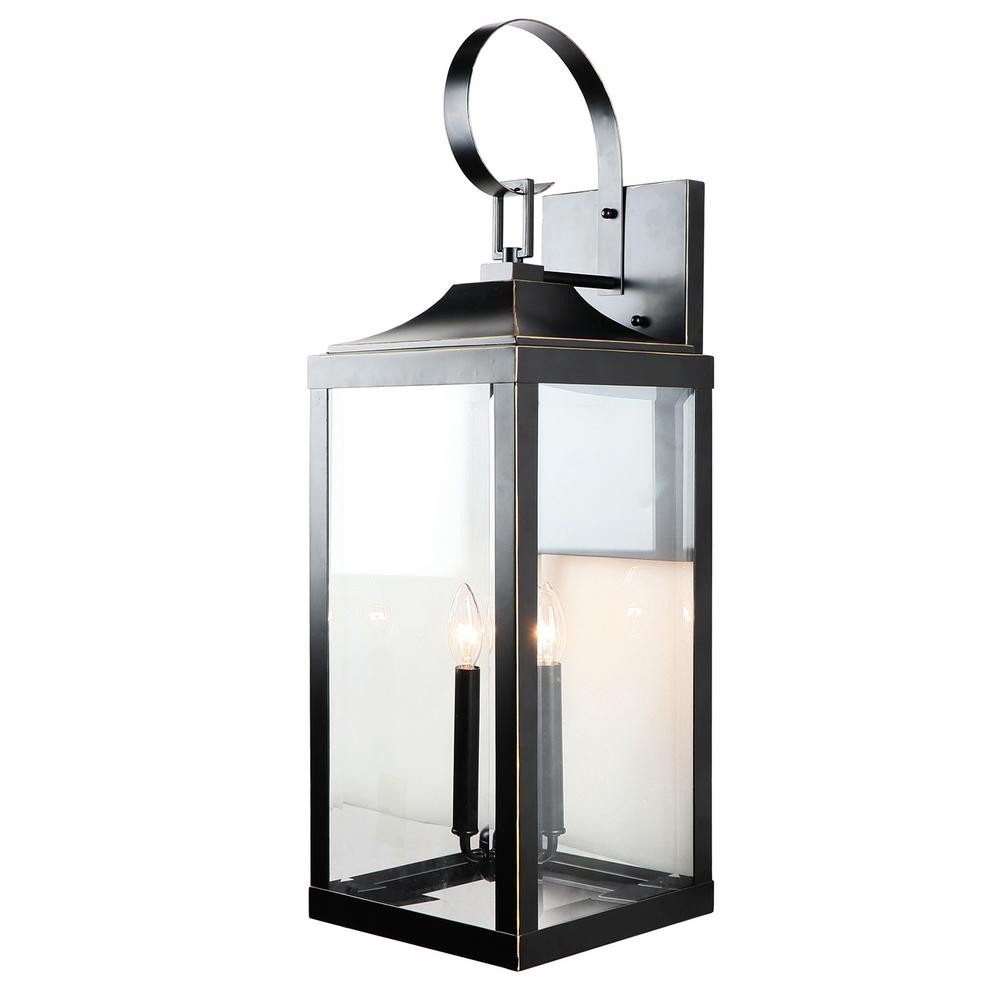 Unbranded 3 light 16 in outdoor wall lantern sconce in