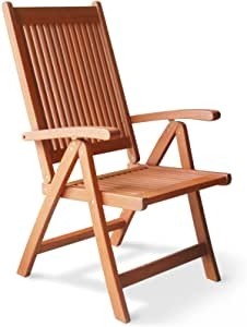 Vifah v145 outdoor wood folding arm chair 4