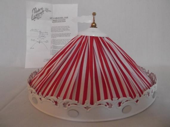 Vintage carousel lamp shade by wildforvintage on etsy